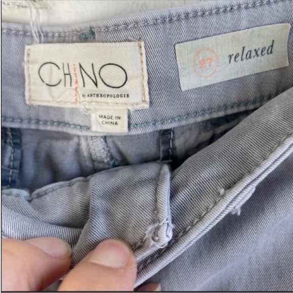 ANTHROPOLOGIE Chino Relaxed Cuffed Shorts size 27 - Picture 6 of 7